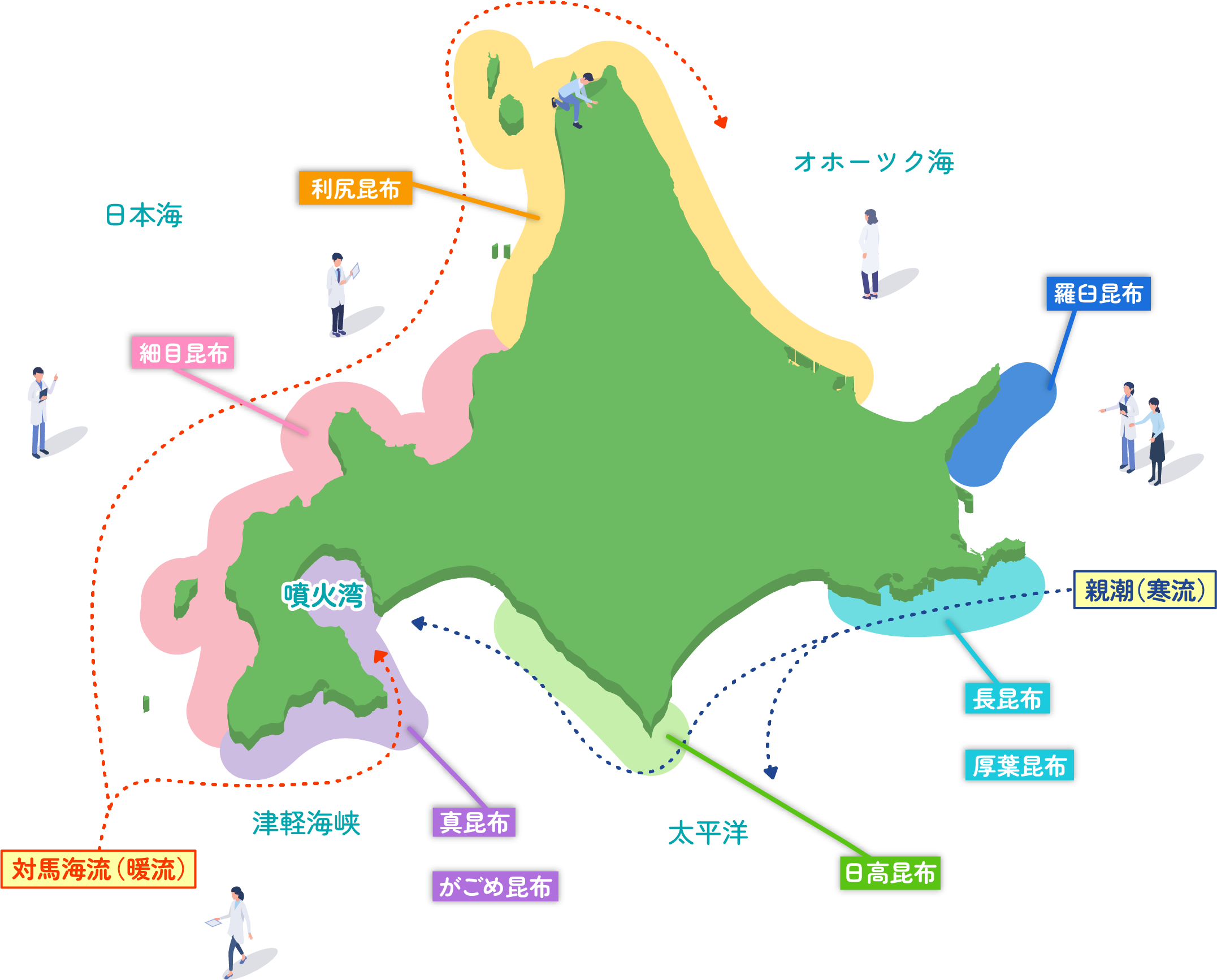 昆布の地の地図