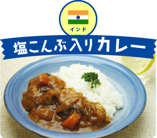 インド 塩こんぶ入りカレー